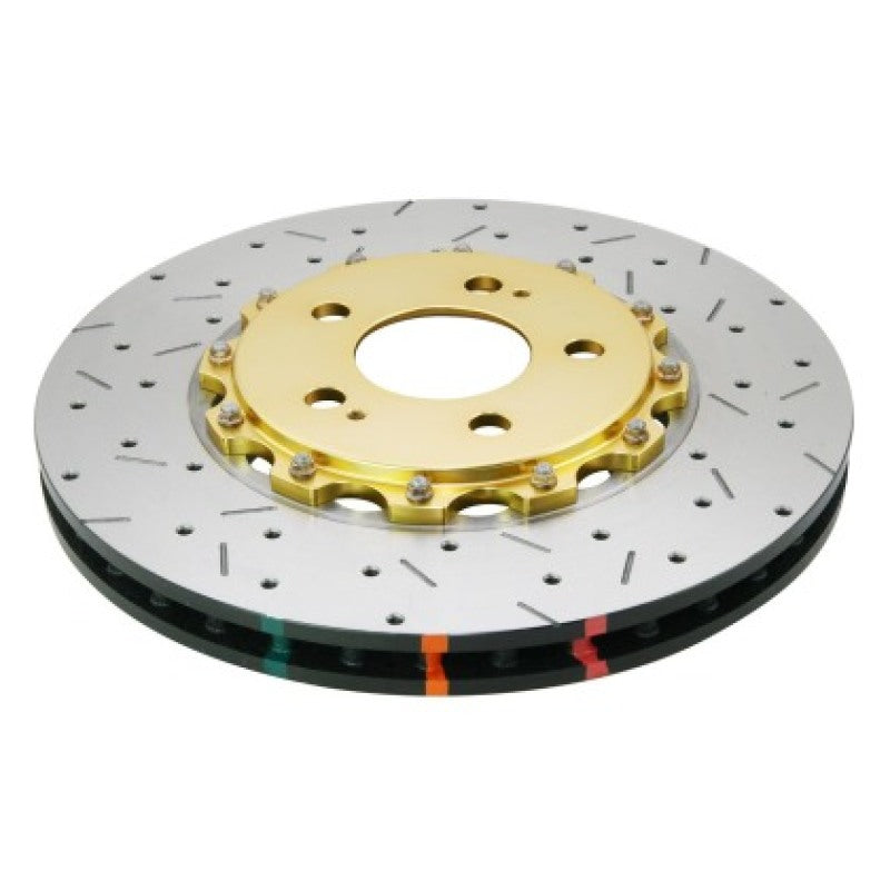 DBA DBA52224V2GLDXS - DBADBA52224V2GLDXS - DBA 08-17 Mitsubishi Evo X Front Drilled & Slotted 5000 Series 2 Piece Rotor w/ Gold Hat - Shipped in Europe - Tuningsupply.com