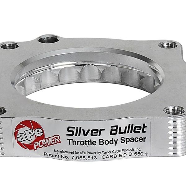aFe 46-32007 - AFE46-32007 - aFe Silver Bullet Throttle Body Spacers TBS Dodge Challenger SRT8 11-12 V8-6.4L - Shipped in Europe - Tuningsupply.com