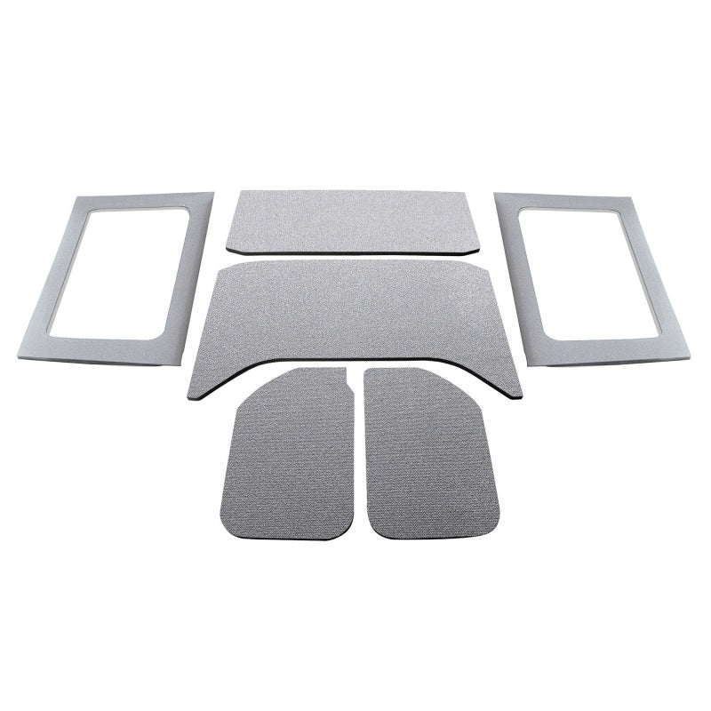 DEI 50291 - DEI50291 - DEI 11-18 Jeep Wrangler JK 4-Door Boom Mat Complete Headliner Kit - 6 Piece - Gray - Shipped in Europe - Tuningsupply.com
