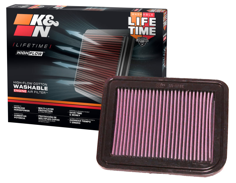 K&N Engineering 33-2285 - KNN33-2285 - K&N Mitsubishi Endeavor/06 Eclipse/04-5 Galant Drop In Air Filter - Shipped in Europe - Tuningsupply.com