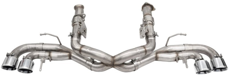 CORSA Performance 21104 - COR21104 - Corsa 2020-25 Corvette C8 3in Xtreme Cat-Back Exhaust 4.5in Pol Quad Tips - Deletes stock AFM Valve - Shipped in Europe - Tuningsupply.com
