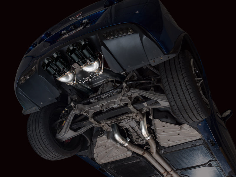 AWE Tuning 3015-43606 - AWE3015-43606 - AWE Tuning C6 Chevrolet Corvette Z06/ZR1 Touring Edition Axle-Back Exhaust w/ Diamond Black Tips - Shipped in Europe - Tuningsupply.com