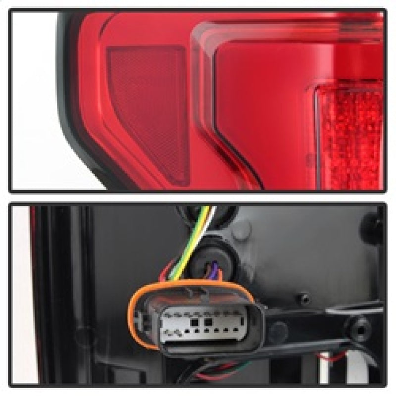 SPYDER 5085320 - SPY5085320 - Spyder 15-18 Ford F-150 LED Tail Lights (w/Blind Spot) - Red Clear (ALT-YD-FF15015BS-LBLED-RC) - Shipped in Europe - Tuningsupply.com