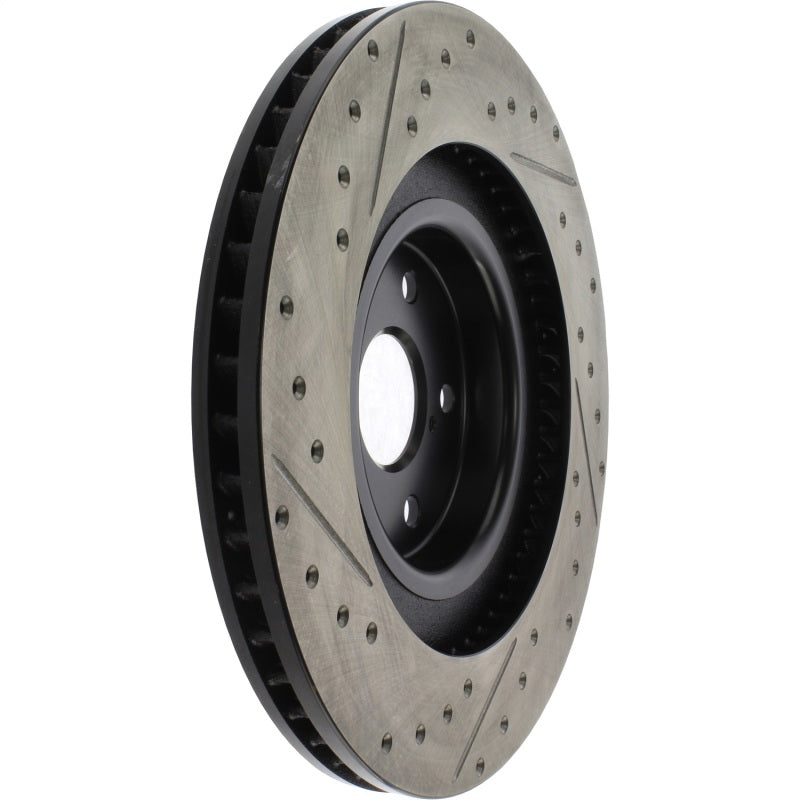 Stoptech 127.44204L - STO127.44204L - StopTech 13-18 Lexus GS350 Slotted & Drilled Front Left Rotor - Shipped in Europe - Tuningsupply.com