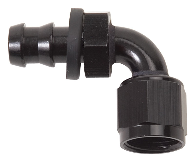 Russell 624173 - RUS624173 - Russell Performance -8 AN Twist-Lok 90 Degree Hose End (Black) - Shipped in Europe - Tuningsupply.com