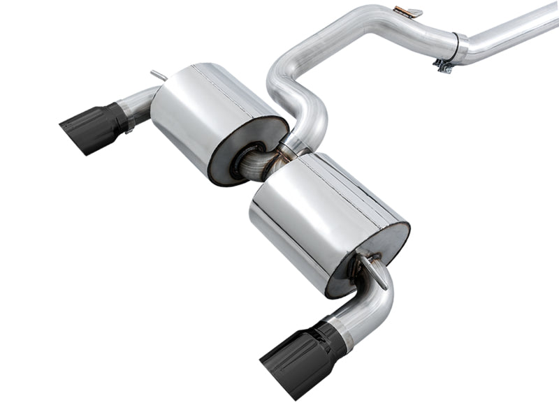 AWE Tuning 3020-33042 - AWE3020-33042 - AWE Tuning Ford Focus RS Touring Edition Cat-back Exhaust - Resonated - Diamond Black Tips - Shipped in Europe - Tuningsupply.com