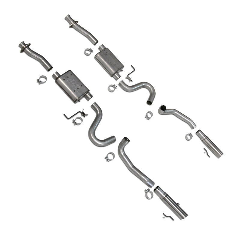 BBK 3001 - BBK3001 - BBK 86-04 Mustang Cat Back Kit Varitune Mufflers Stainless Steel Tips - Shipped in Europe - Tuningsupply.com