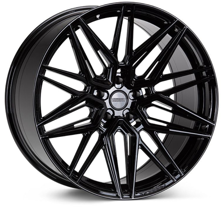 Vossen HF7-2W44 - VOSHF7-2W44 - Vossen HF-7 22x10.5 / 5x127 / ET35 / Deep Face / 71.5 - Gloss Black Wheel - Shipped in Europe - Tuningsupply.com
