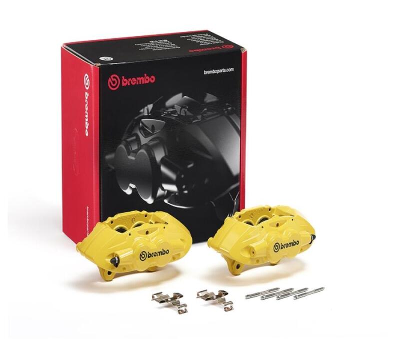Brembo OE FALH32 - BREFALH32 - Brembo OE 16-21 BMW M2/17-18 M3/17-20 M4/14-16 M235i Hydraulic Front X-Style Brake Calipers - Yellow - Shipped in Europe - Tuningsupply.com