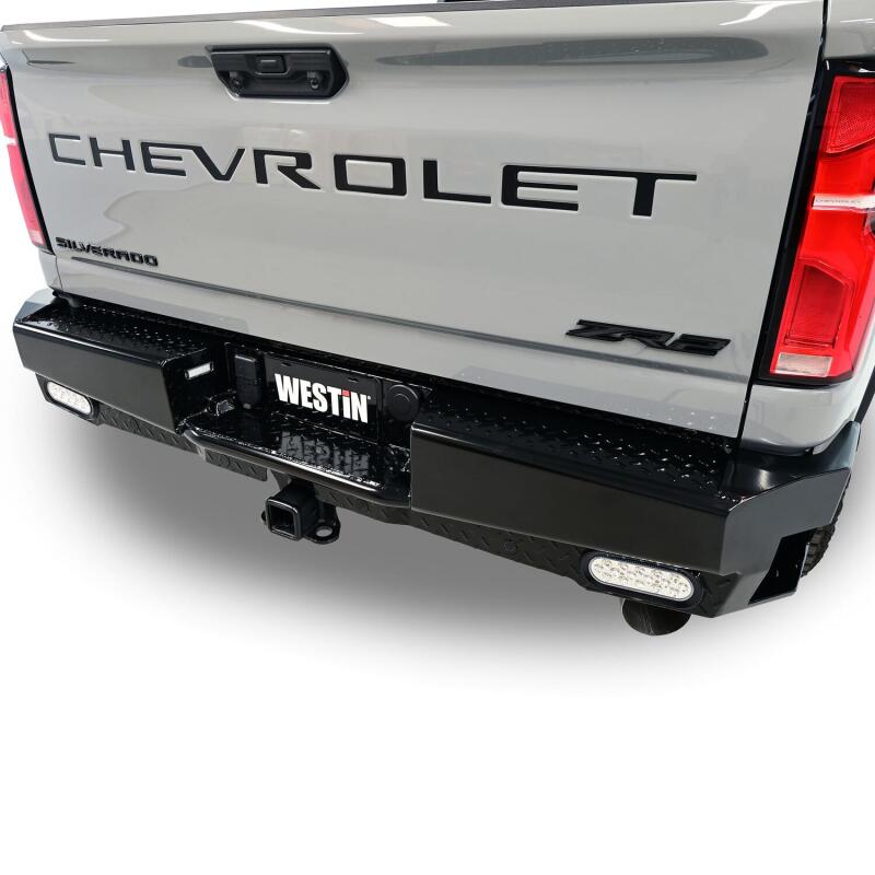 Westin 58-341185 - WES58-341185 - Westin 19-20 Chevy Silverado 1500 HDX Bandit Rear Bumper - Black - Shipped in Europe - Tuningsupply.com