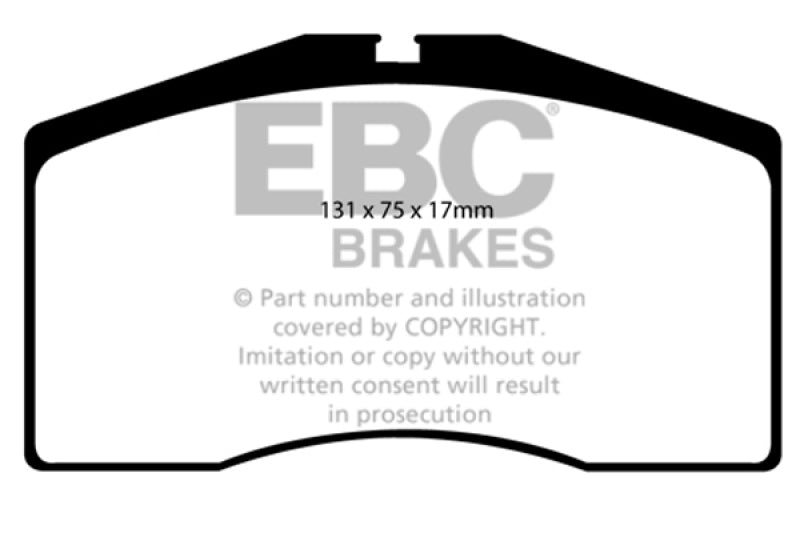EBC DP4997R - EBCDP4997R - EBC 93-95 Porsche 911 (964) 3.6 Turbo Yellowstuff Front Brake Pads - Shipped in Europe - Tuningsupply.com