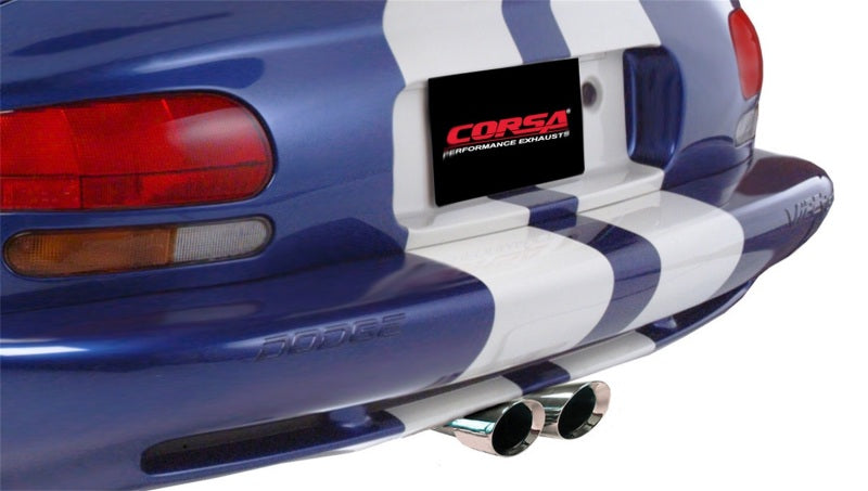 CORSA Performance 14119 - COR14119 - Corsa 1996-2002 Dodge Viper GTS 8.0L V10 Polished Sport Cat-Back Exhaust w/3in Inlet - Shipped in Europe - Tuningsupply.com