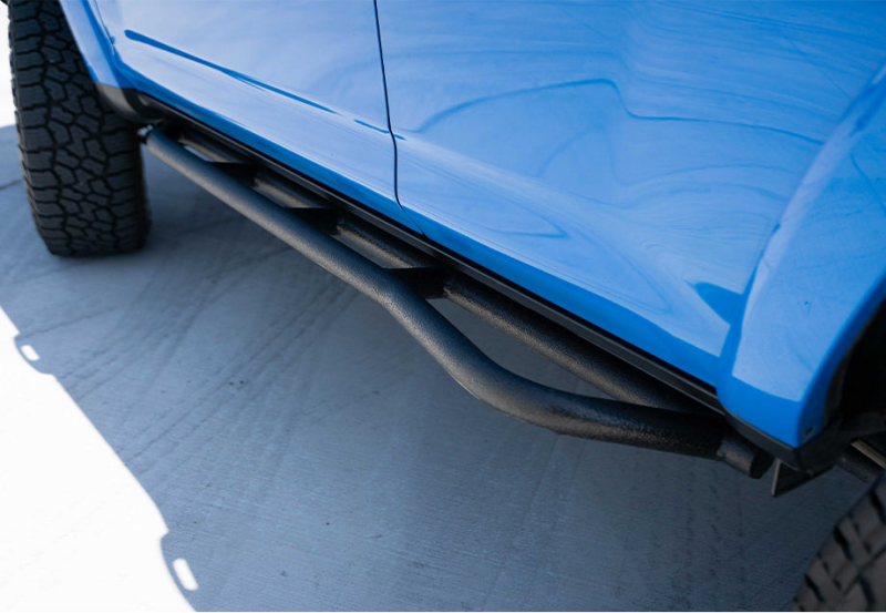 Cali Raised LED CR2700 - CALCR2700 - Cali Raised 10-24 Toyota 4Runner Trail Edition Bolt On Rock Sliders - Kick Out / Powder Coat - Shipped in Europe - Tuningsupply.com