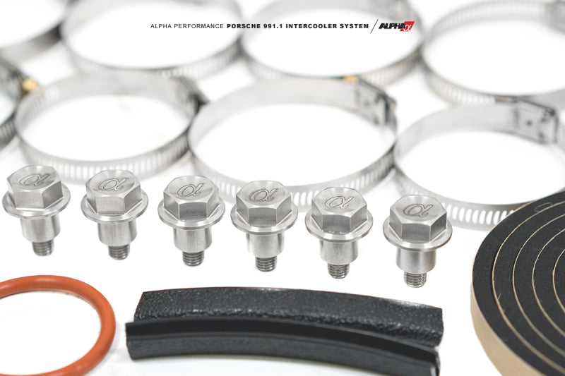 AMS - AMSALP.23.09.0001-1 - AMS Performance 13-15 Porsche 911 Turbo/Turbo S (991.1) Alpha Intercooler Kit w/Carbon Fiber Shrouds - Shipped in Europe - Tuningsupply.com