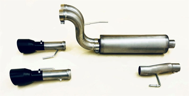 Gibson 69226B - GIB69226B - Gibson 2024 Ford F150 5.0L Black Elite Stainless Steel Split Rear Exhaust - Shipped in Europe - Tuningsupply.com