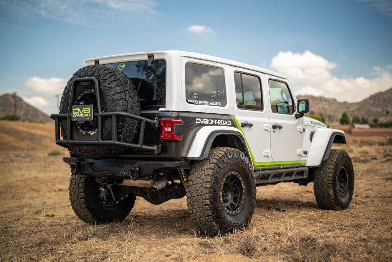 DV8 Offroad TCJL-14 - DVETCJL-14 - DV8 18-25 Jeep Wrangler JL Body Mounted Tire Carrier - Shipped in Europe - Tuningsupply.com