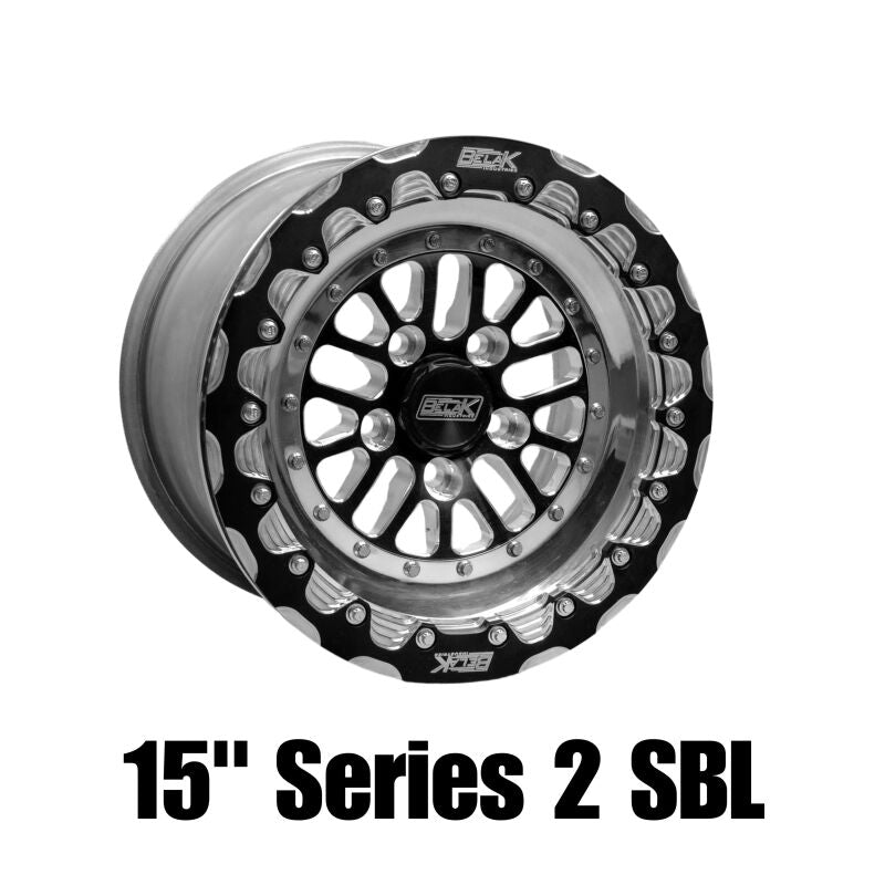 Belak Wheels 15095114S26BS-SBL - BLK15095114S26BS-SBL - Belak 15x9 / 6in BS / 5x114.3 BP / High Pad / Series 2 Wheel - Single Beadlock - Shipped in Europe - Tuningsupply.com