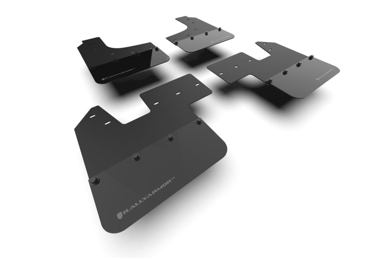 Rally Armor MF143-BLK-WGRY - RALMF143-BLK-WGRY - Rally Armor 23-25 Ineos Grenadier Black Mud Flap - Warm Grey Logo - Shipped in Europe - Tuningsupply.com