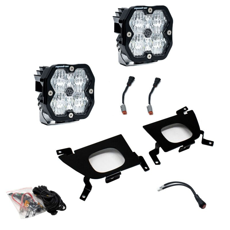 Baja Designs 440055 - BAJ440055 - Baja Designs 19-22 Chevy 1500 / 20-22 2500/3500 Squadron Sport 2.0 Fog Pocket Kit (WC) - Clear - Shipped in Europe - Tuningsupply.com