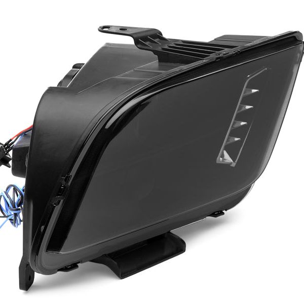 Raxiom 49128 - RAX49128 - Raxiom 05-09 Ford Mustang w/ Halogen LED Halo Prjctr Headlights-Blk Hsng(Smoked Lens Exclude GT500) - Shipped in Europe - Tuningsupply.com