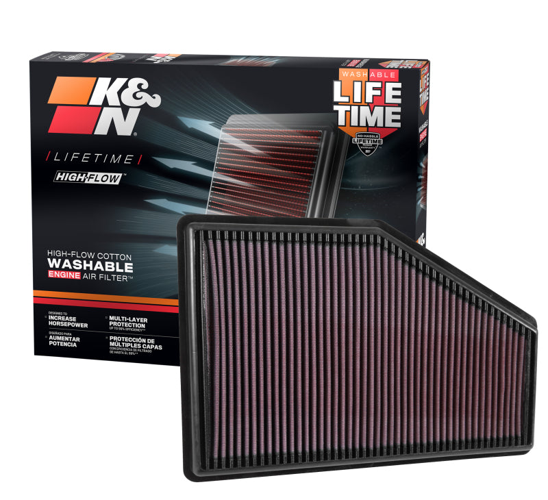 K&N Engineering 33-5049 - KNN33-5049 - K&N 16-17 Chevrolet Malibu L4 1.5L F/I Replacement Air Filter - Shipped in Europe - Tuningsupply.com