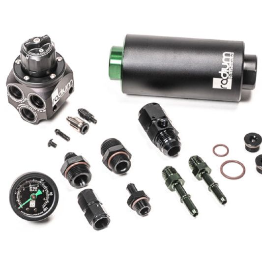 Radium Engineering 20-0932-03 - RAD20-0932-03 - Radium Engineering 01-06 BMW E46 M3 Fuel Pressure Regulator & Fuel Filter Kit w/ Stainless Filter - Shipped in Europe - Tuningsupply.com