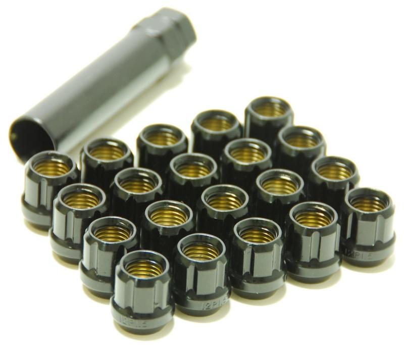 Wheel Mate 31886B - WHM31886B - Wheel Mate Muteki Open End Lug Nuts - Deep Black 12x1.50 - Shipped in Europe - Tuningsupply.com