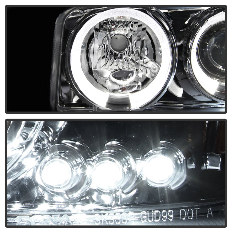 SPYDER 5009364 - SPY5009364 - Spyder GMC Sierra 1500/2500/3500 99-06 Projector Headlights LED Halo LED Chrome PRO-YD-CDE00-HL-C - Shipped in Europe - Tuningsupply.com
