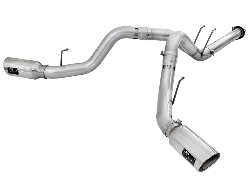 aFe 49-03065-P - AFE49-03065-P - aFe Atlas Exhaust 4in DPF-Back Exhaust Aluminized Steel Polished Tip 11-14 ford Diesel Truck V8-6.7L - Shipped in Europe - Tuningsupply.com