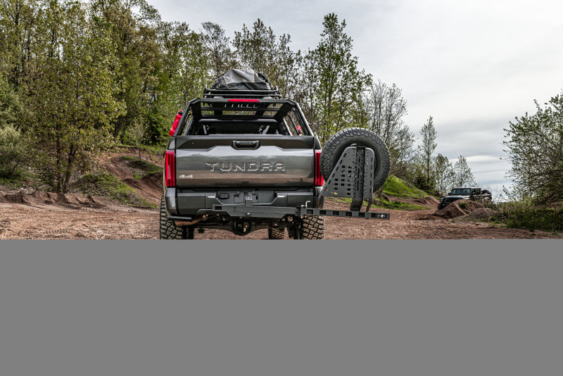 Go Rhino HC200T - GORHC200T - Go Rhino Swing-A-Way Hitch Mounted Tire Carrier (Lic. Plate Lights Not Included) - Textured Black - Shipped in Europe - Tuningsupply.com