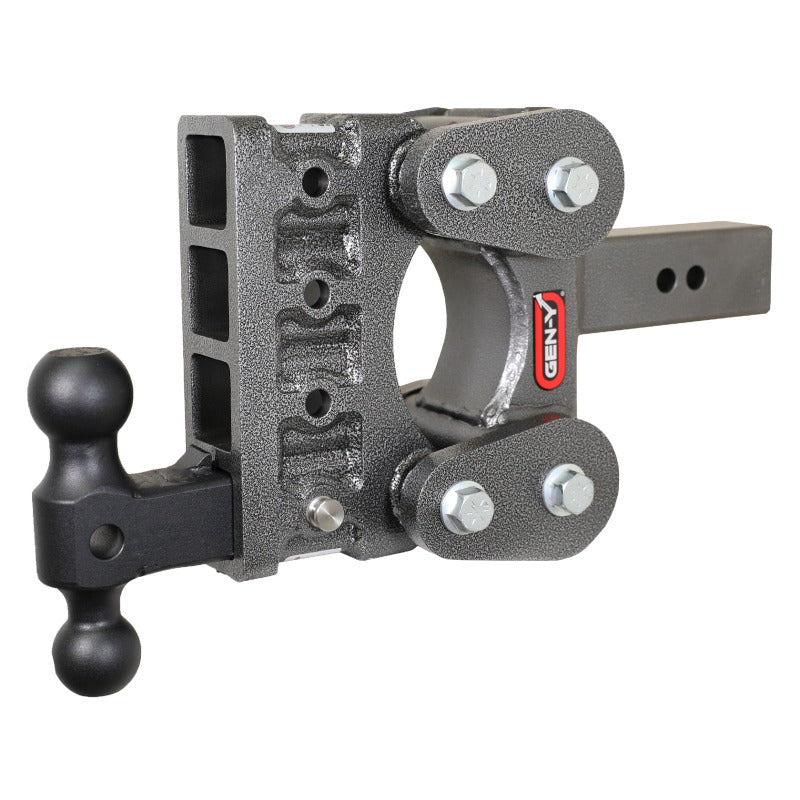 GEN-Y Hitch - GENGH-1114 - Gen-Y The Boss Torsion-Flex 2.5in Shank 5in Drop 1.7K TW 16K Hitch w/GH-051 Dual-Ball - Shipped in Europe - Tuningsupply.com