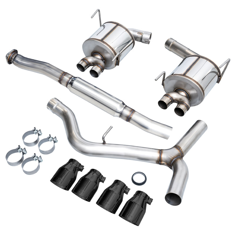 AWE Tuning 3015-43108 - AWE3015-43108 - AWE Tuning Subaru STI VA / WRX GV / STI GV Sedan Touring Edition Exhaust - Diamond Black Tip (102mm) - Shipped in Europe - Tuningsupply.com