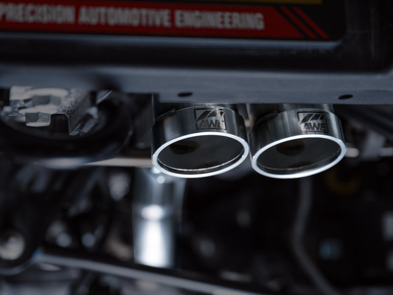 AWE Tuning 3025-31327 - AWE3025-31327 - AWE Tuning 22-24 Ford Bronco Raptor 4WD Dual BashGuards Cat-Back SwitchPath Exhaust (No Tips) - Shipped in Europe - Tuningsupply.com