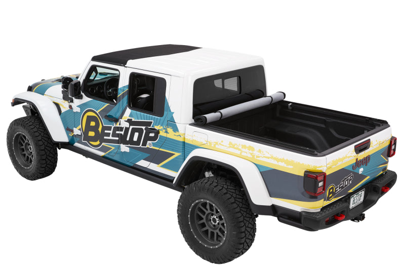 Bestop 19280-17 - BES19280-17 - Bestop Roll Soft Tonneau - 20-26 Jeep Gladiator For 5 Ft. Bed EZ-Roll (Premium Black Twill) - Shipped in Europe - Tuningsupply.com