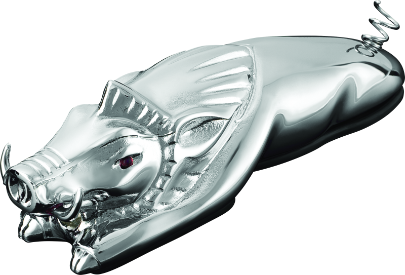 Kuryakyn 9022 - KUR9022 - Kuryakyn Wild Boar Fender Ornament Chrome - Shipped in Europe - Tuningsupply.com