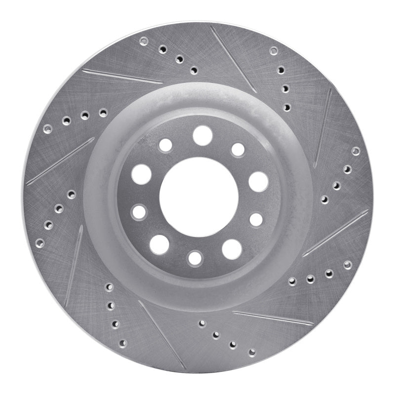 R1 Concepts 631-16013R - RNC631-16013R - R1 2017-2025 Alfa Romeo Stelvio Rear Right Drilled & Slotted Silver Brake Rotor - Shipped in Europe - Tuningsupply.com