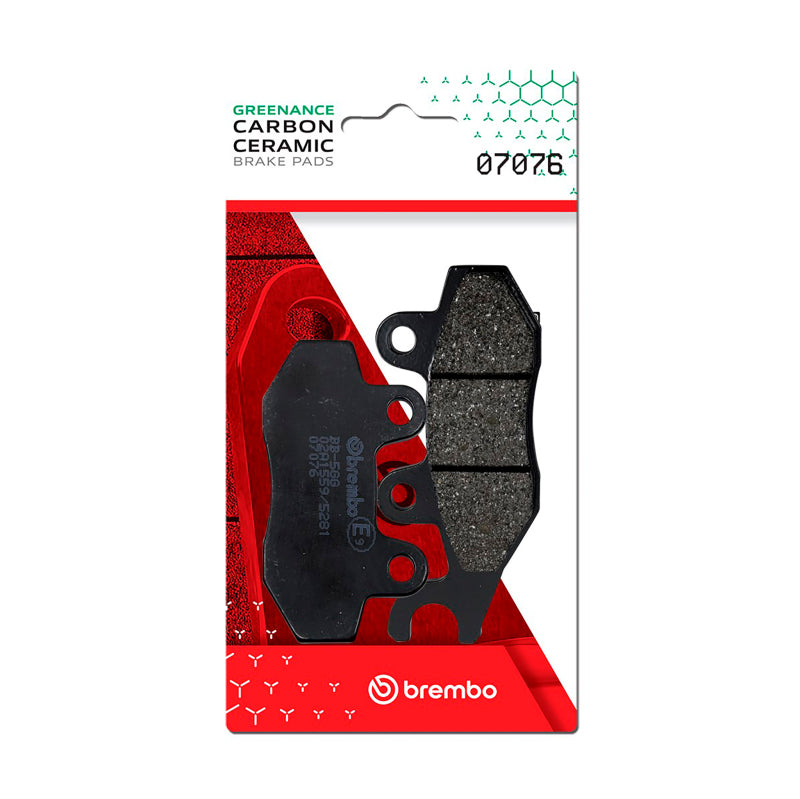 Brembo OE 07076 - BRE07076 - Brembo OE Peugeot Satelis/Peugeot Vivacity/Suzuki An Burgman Carbon Ceramic Brake Pad - Front - Shipped in Europe - Tuningsupply.com