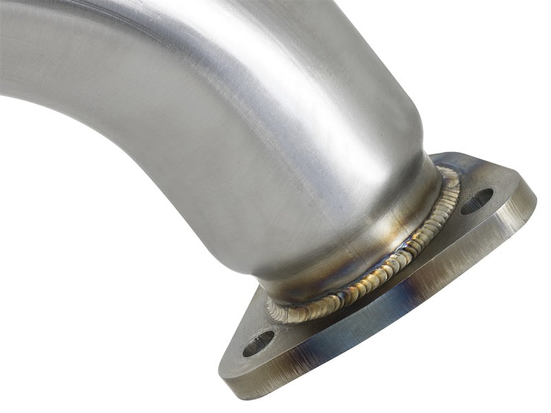 aFe 49-36617 - AFE49-36617 - aFe Twisted Steel 3in Rear Down-Pipe/Mid Pipe 2017+ Honda Civic Type R I4 2.0L (t) - Shipped in Europe - Tuningsupply.com