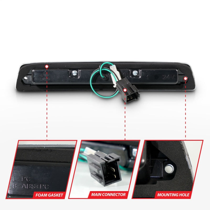 ANZO 531046 - ANZ531046 - ANZO 1994-2001 Dodge Ram 1500 LED 3rd Brake Light Smoke - Shipped in Europe - Tuningsupply.com