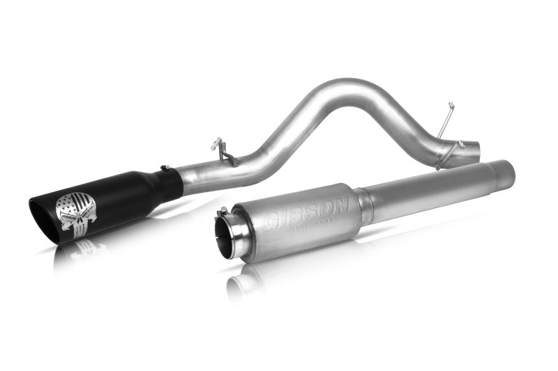 Gibson 76-0012 - GIB76-0012 - Gibson 04-10 Nissan Titan SE 5.6L 4in Patriot Skull Series Cat-Back Single Exhaust - Stainless - Shipped in Europe - Tuningsupply.com