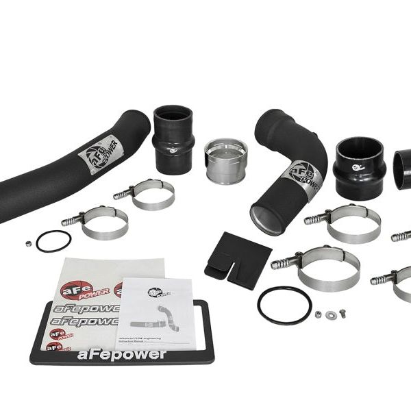 aFe 46-20314-B - AFE46-20314-B - aFe Bladerunner 3in Hot and Cold Side Black Intercooler Tubes 2017 Ford Diesel Trucks V8 6.7L (td) - Shipped in Europe - Tuningsupply.com