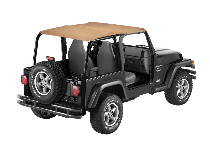 Bestop 52530-37 - BES52530-37 - Bestop 97-02 Jeep Wrangler TJ Strapless Safari Bikini (Spice) - Shipped in Europe - Tuningsupply.com