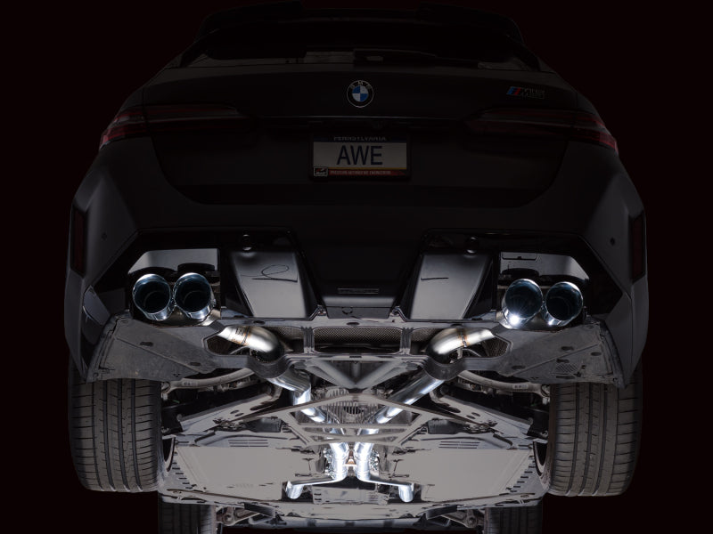 AWE Tuning 3020-42790 - AWE3020-42790 - AWE Tuning BMW G90/G99 M5 Track Edition Cat-Back Exhaust - Chrome Silver Tips - Shipped in Europe - Tuningsupply.com