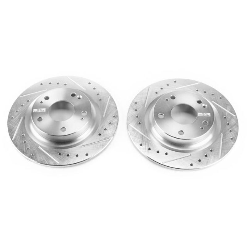 PowerStop JBR1747XPR - PSBJBR1747XPR - Power Stop 17-18 Honda Civic Si Rear Evolution Drilled & Slotted Rotors - Pair - Shipped in Europe - Tuningsupply.com