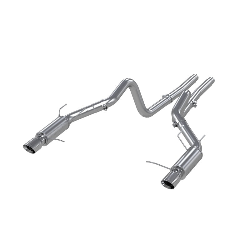 MBRP PS7264409 - MBRPS7264409 - MBRP 11-14 Ford Mustang GT 5.0L Dual Split Rear Race Version T409 3in Cat Back Exhaust System - Shipped in Europe - Tuningsupply.com