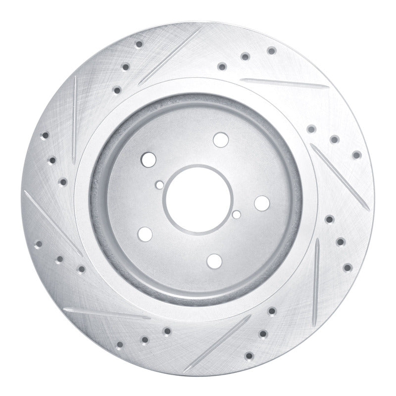 R1 Concepts 631-13028R - RNC631-13028R - R1 2015-2025 Subaru WRX Rear Right Drilled & Slotted Silver Brake Rotor - Shipped in Europe - Tuningsupply.com