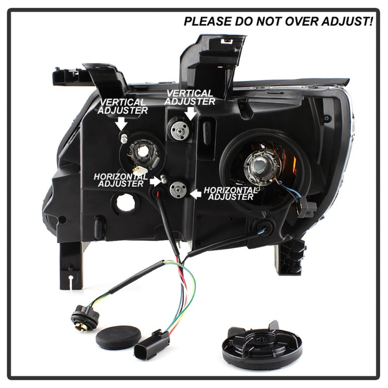 SPYDER 5085283 - SPY5085283 - Spyder 15-17 Chevy Colorado Projector Headlights - Light Bar LED - Black (PRO-YD-CCO15-LBDRL-BK) - Shipped in Europe - Tuningsupply.com