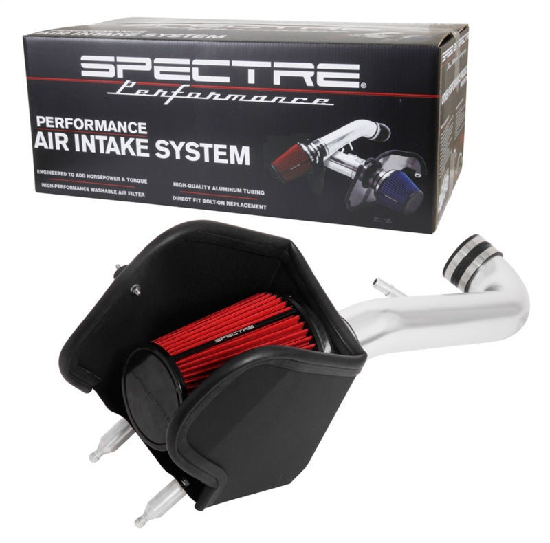 Spectre 9089 - SPE9089 - Spectre 2018 Jeep Wrangler V6-3.6L F/I Air Intake Kit - Polished w/Red Filter - Shipped in Europe - Tuningsupply.com