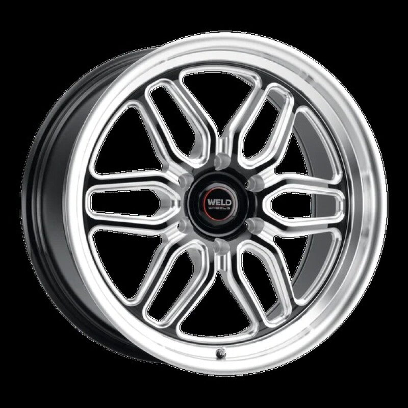 Weld - WELS15370084P25 - Weld Racing 17x10 Laguna 6 Drag 6x139.7 ET25 BS6.50 Gloss BLK MIL DIA 106.1 - Shipped in Europe - Tuningsupply.com