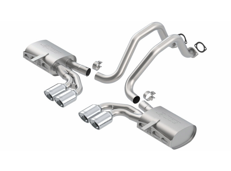 Borla 140426 - BOR140426 - Borla 97-04 Chevrolet Corvette 5.7L 8cyl Touring SS Catback Exhaust - Shipped in Europe - Tuningsupply.com